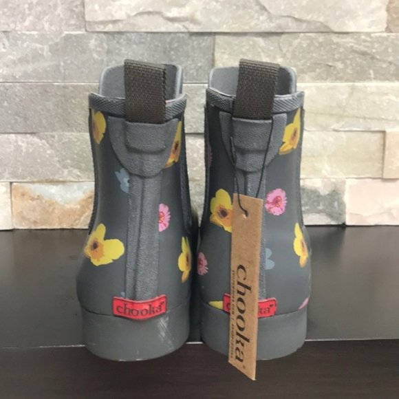 Chooka Pressed Flowers East Lake Chelsea Rain Boot - Picture 6 of 9
